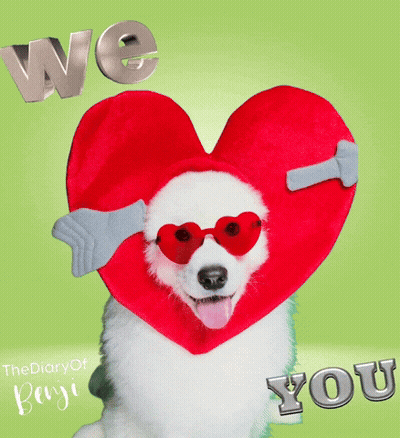 Cartoon Chipmunk Surrounded By Hearts Saying Love You Lots More GIF