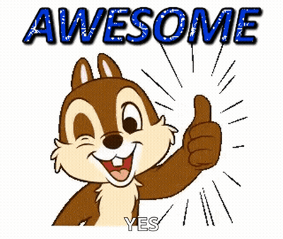 Cartoon Chipmunk Thumbs Up Awesome Yes GIF