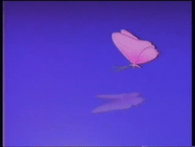 Cartoon City At Sunset With Pink Sky Heart GIF