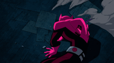 Cartoon City With Neon Sign Saying Mck GIF