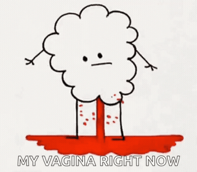 Cartoon Cloud With Blood GIF