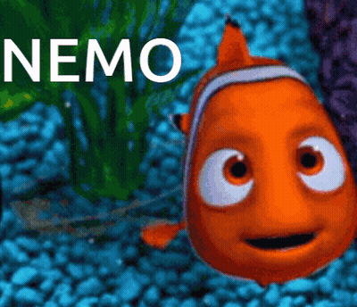 Cartoon Clown Fish With Nemo GIF