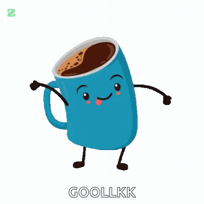 Cartoon Coffee Cup With Arms And Legs GIF