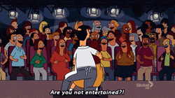 Cartoon Comedy Are You Not Entertained GIF