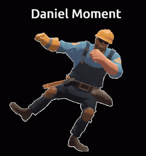 Cartoon Construction Worker With Daniel Moment GIF