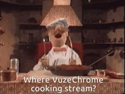 Cartoon Cooking In Kitchen Asking Where Vuzechrome Cooking Stream GIF