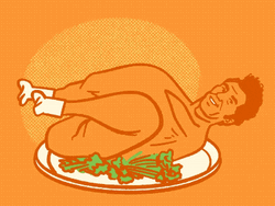 Cartoon Cosmo Kramer Turkey Wave GIF