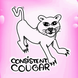 Cartoon Cougar Animated Artwork GIF