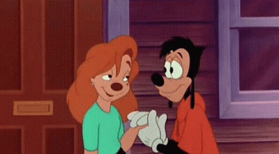 Cartoon Couple Holding Hands GIF