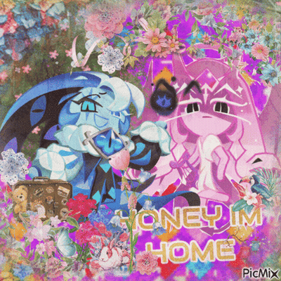 Cartoon Couple Honey Im Home GIF