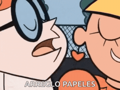 Cartoon Couple Kissing Arreglo Papeles GIF