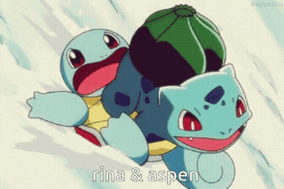 Cartoon Couple Saying Rina & Aspen GIF