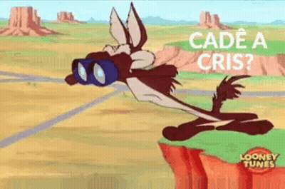 Cartoon Coyote Flying Over Cliff GIF