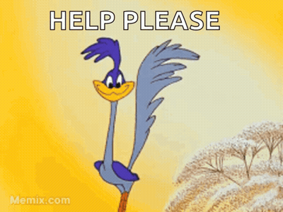 Cartoon Coyote Holding Hi Sign GIF