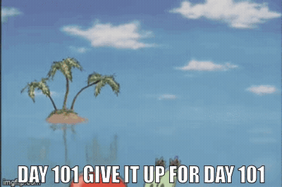 Cartoon Crab Holding Bell Day 101 Give It Up GIF