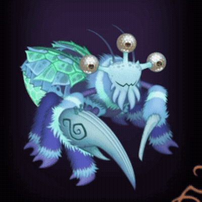 Cartoon Crab With Turtle Shell GIF