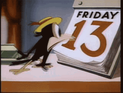 Cartoon Crow Friday The 13Th GIF