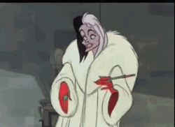 Cartoon Cruella Smoking Cigarette GIF