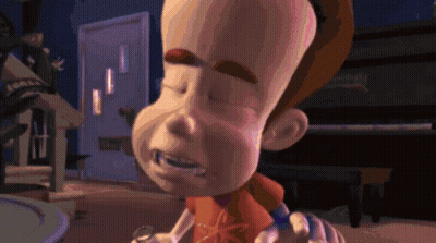 Cartoon Crying At Piano With Door Letter T GIF