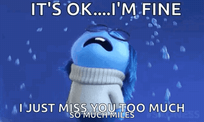 Cartoon Crying It's Ok I Miss You Too Much