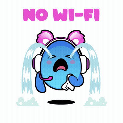 Cartoon Crying No Wi-Fi GIF