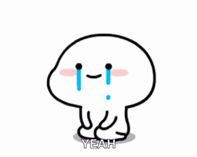 Cartoon Crying Tear Saying Yeah GIF