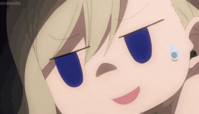 Cartoon Crying With Tear Running Down Cheek GIF