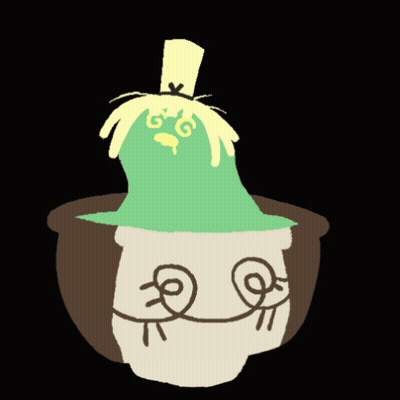 Cartoon Cup Pouring Green Liquid GIF