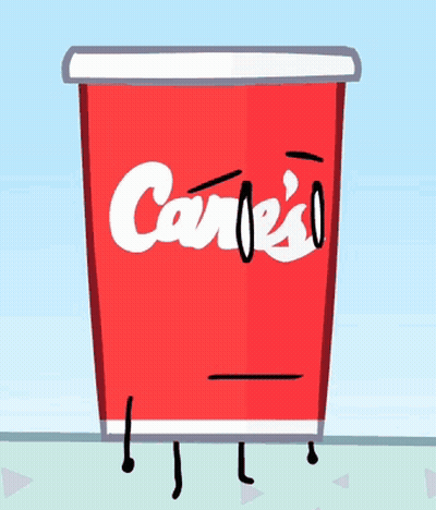 Cartoon Cup Saying Care's GIF
