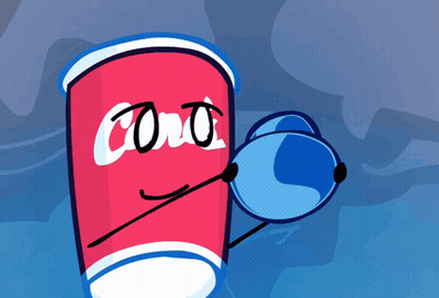 Cartoon Cup Saying Care's GIF
