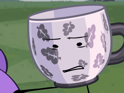 Cartoon Cup With Face GIF