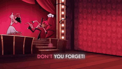 Cartoon Dancing Don't You Forget Behind Him