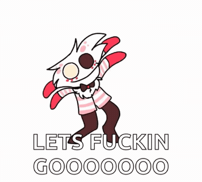 Cartoon Dancing Let's Fuckin Gooooo GIF