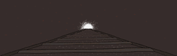 Cartoon Dark Train Tunnel Light  GIF