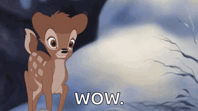 Cartoon Deer Saying Wow GIF