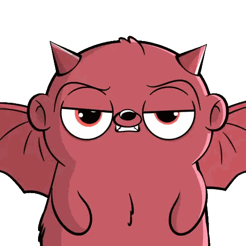 Cartoon Devil With Fire Head Sticker