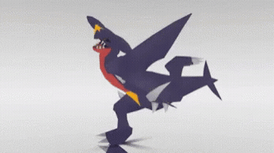 Cartoon Dinosaur Flying With Wings Spread GIF