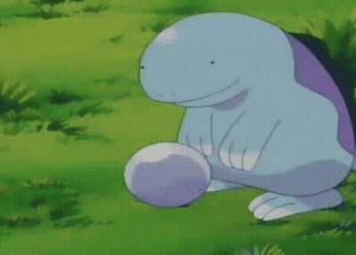 Cartoon Dinosaur Running Through Grassy Field Holding Ball GIF