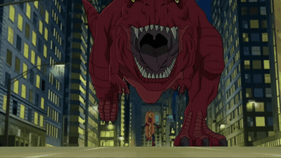 Cartoon Dinosaur Walking GIF