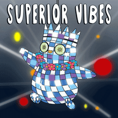 Cartoon Disco Ball Superior Vibes GIF