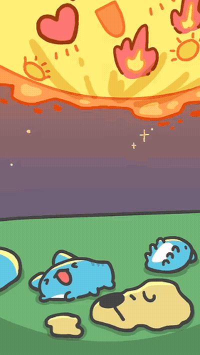 Cartoon Dog And Cat Laying On Ground GIF