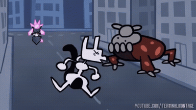 Cartoon Dog And Rabbit YouTube TerminalMontage GIF
