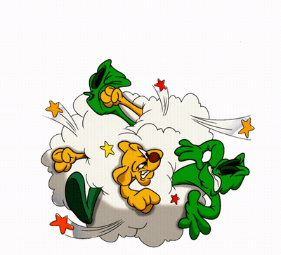 Cartoon Dog and Sheep Saying Do We Have a Problem