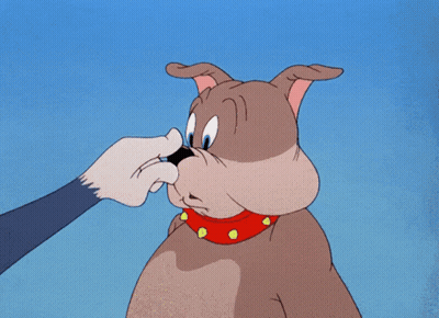 Cartoon Dog Being Punched In Face GIF
