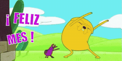 Cartoon Dog Dancing Feliz Mes GIF