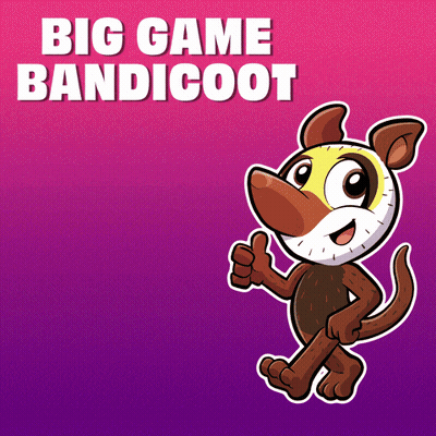 Cartoon Dog Giving Thumbs Up Big Game Bandicoot GIF