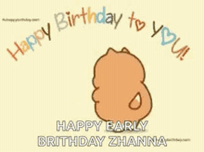 Cartoon Dog Happy Birthday To You Happy Early Birthday Zhanna GIF