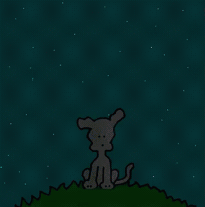 Cartoon Dog Holding Book Saying Good Morning GIF