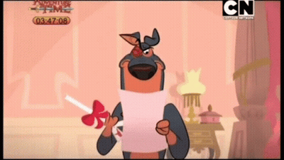 Cartoon Dog Holding Paper With CN GIF