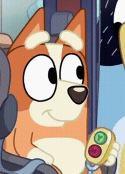 Cartoon Dog Holding Remote GIF
